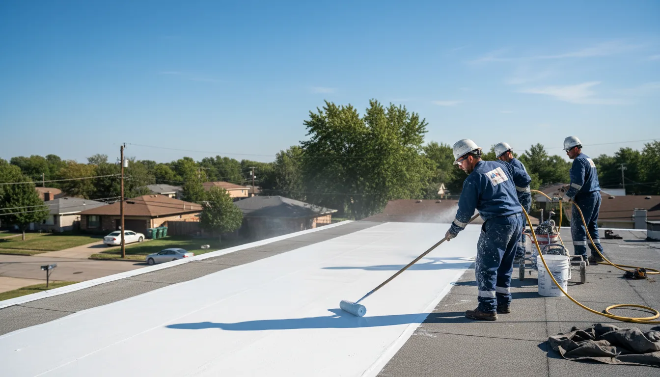 Commercial roof coating in Dermott, AR near me